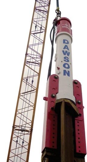 Dawson Pile Drivers – Piling Hammers, called Hydrohammers and Impact Hammers too. For Pile Foundation and driving sheet piles. All hammers are double action with a high blow count – from 80-120 bl/min - probably the highest in the industry.